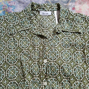 Liz & Co Size Small Button-up Blouse